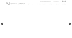 Desktop Screenshot of newmanlickstein.com